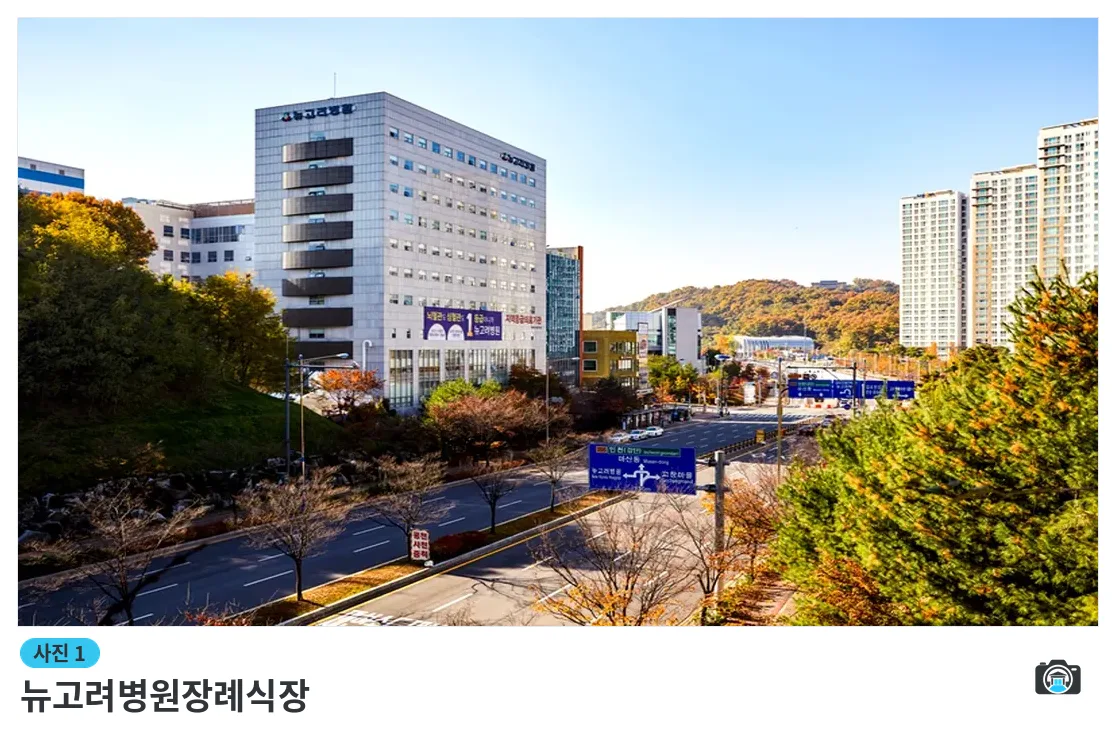 뉴고려병원장례식장, 사진 1/3, 건물 전경