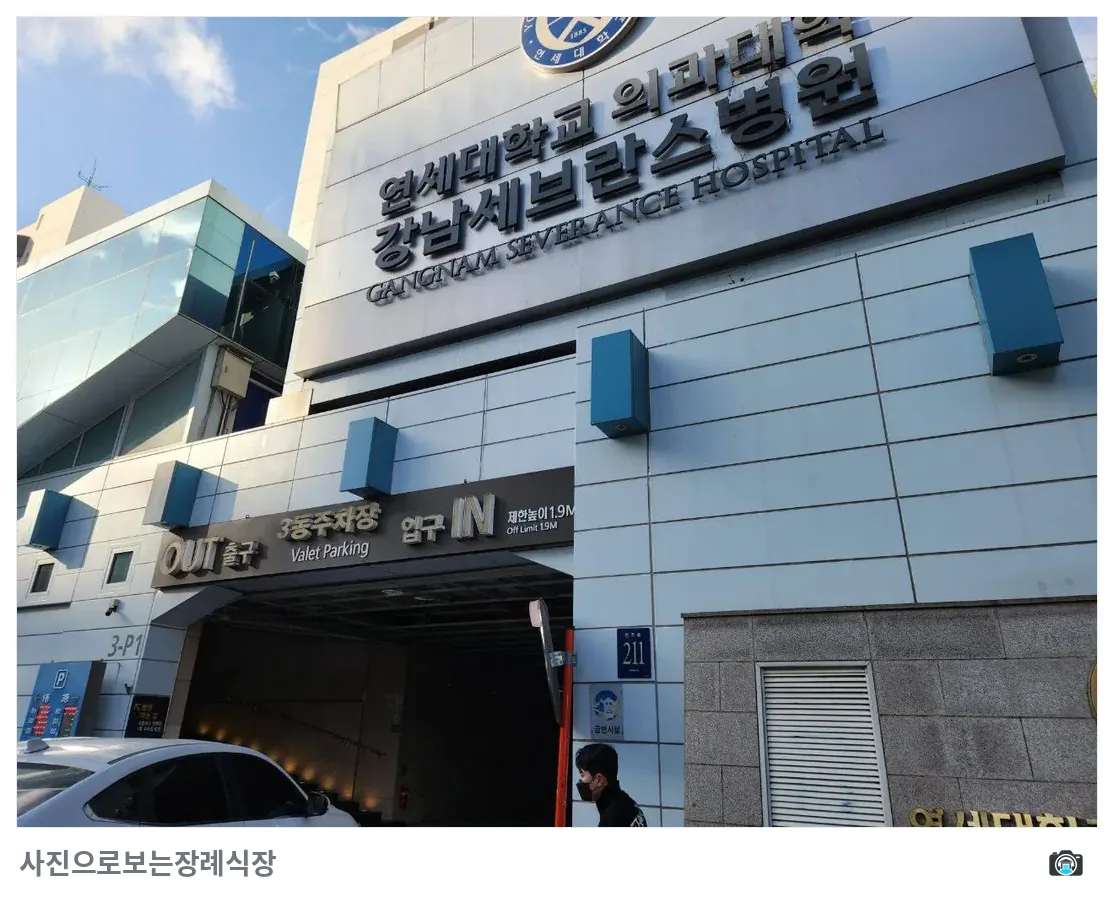 강남세브란스장례식장, 사진 3/3, 입구·주차 공간·진입로